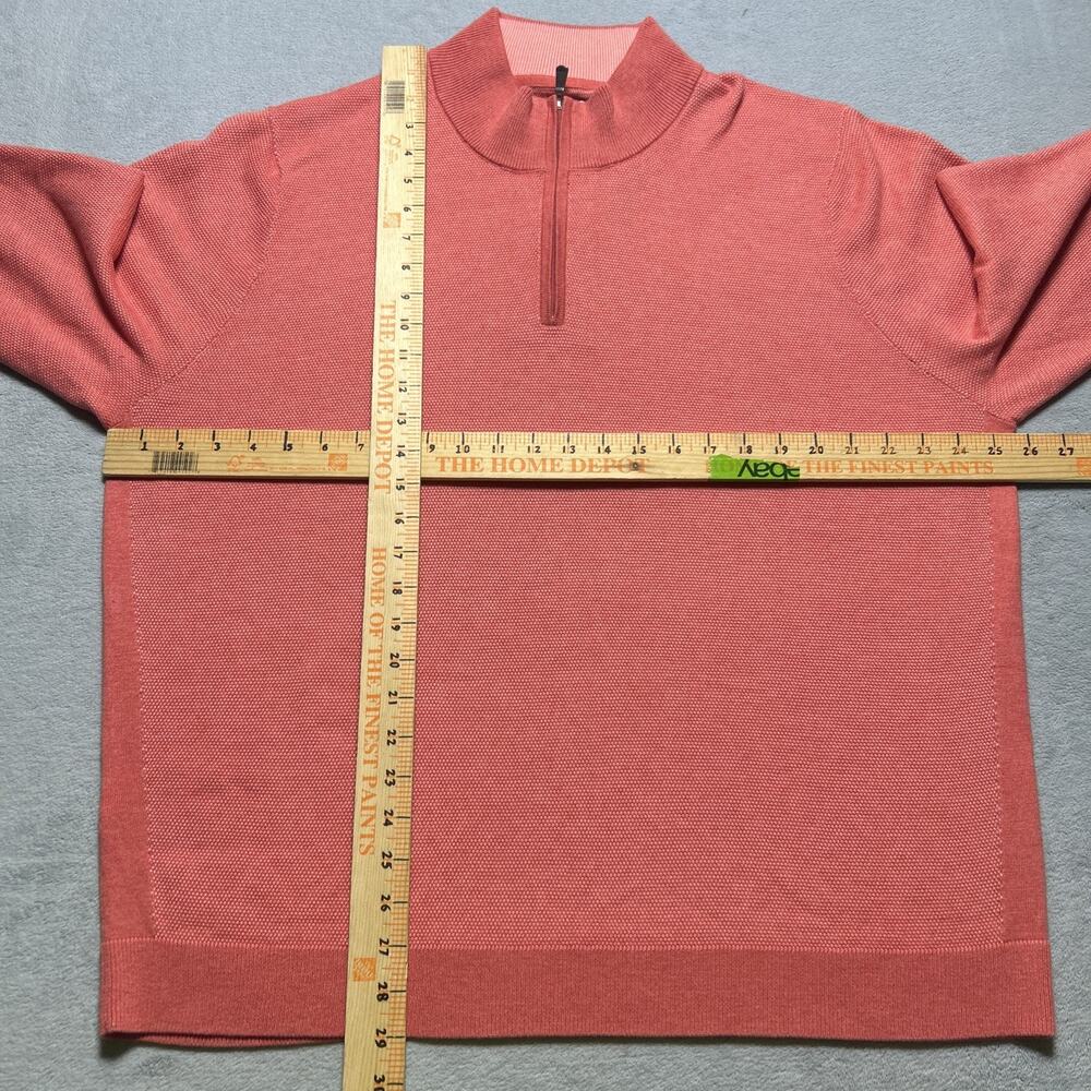 NWT Tommy Bahama Island Zone Cool Side Pullover Sweater Men XL Qtr Zip Rib Knit - Picture 7 of 15